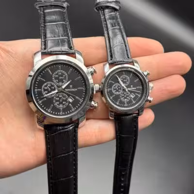 ست ساعت رومانسون بندچرمی