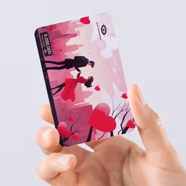 کارت هدیه تولد با طرح عشق