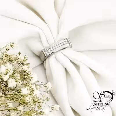 انگشتر (حلقه) نقره زنانه نگین دار 925عیار کد 20048