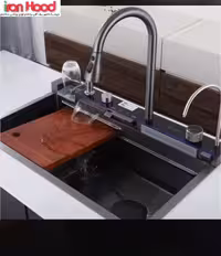 سینک ظرفشویی آبشاری پیانویی 5 کلید دیکالان (Dikalan)