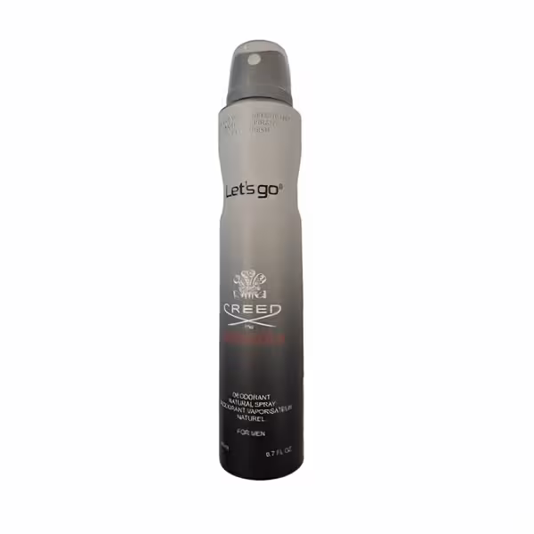 اسپری خوشبو کننده بدن مردانه lets go لتس گو مدل creed aventus حجم 200 میلی لیتر | Let’s Go men’s Body Deodorant Spray Model creed aventus 200 ml