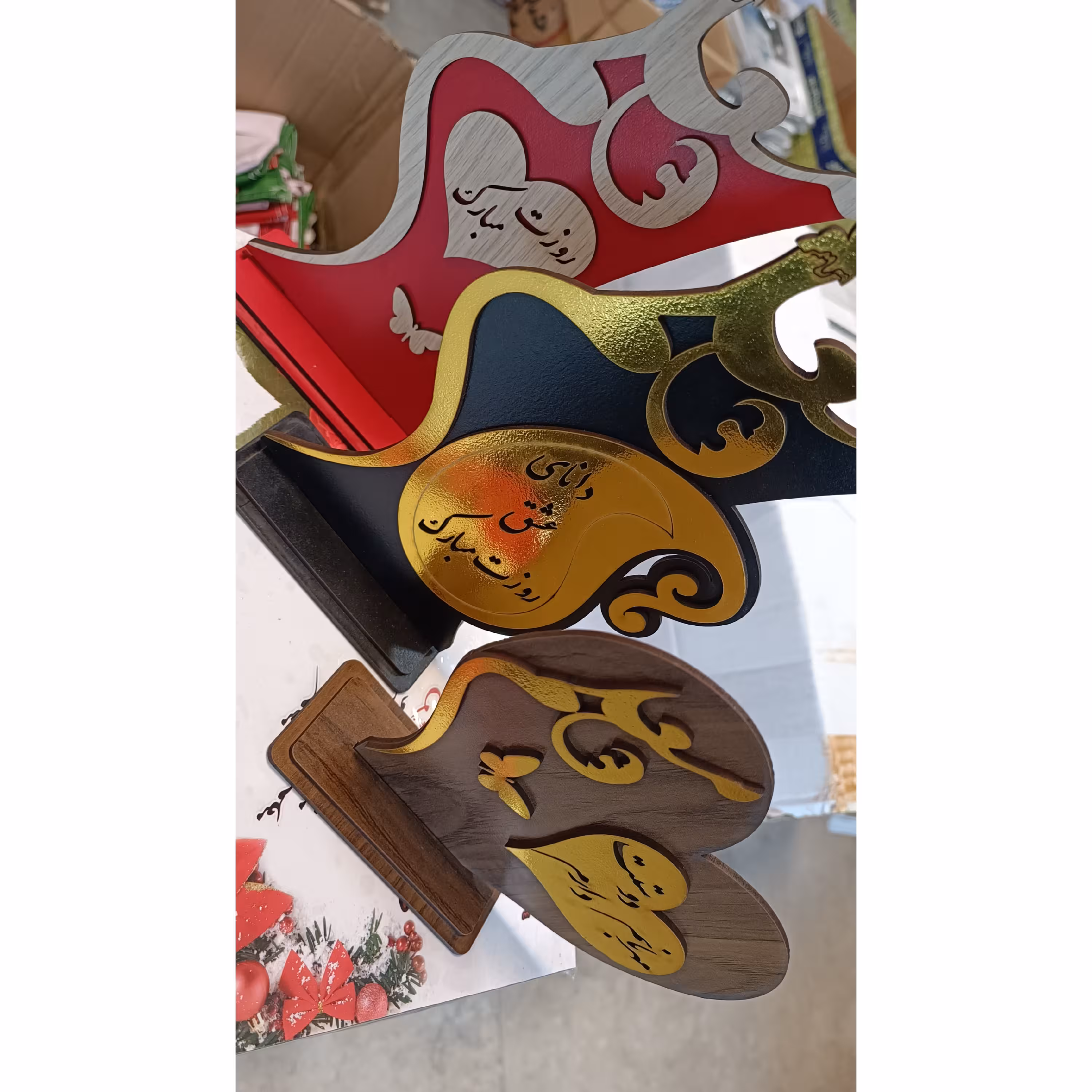 تندیس روز معلم استند چوبی هدیه روز معلم