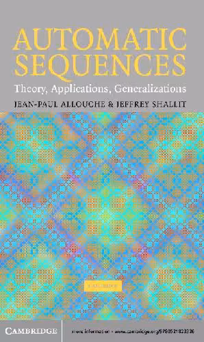 خرید و دانلود نسخه کامل کتاب Automatic sequences: theory, applications, generalizations
