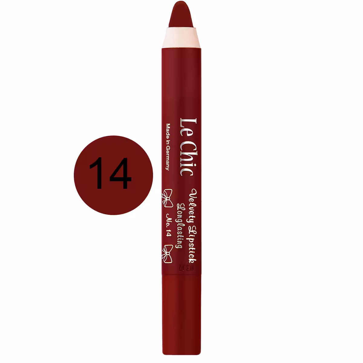 رژ لب مخملی مدادی بادوام لچیک شماره 14