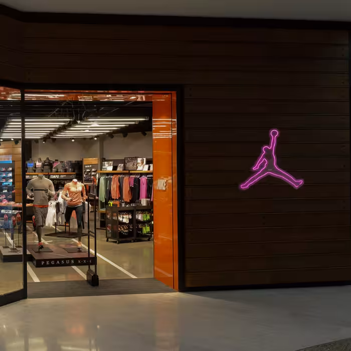 چراغ دیواری نئون دیزاین طرح Jordan_PN