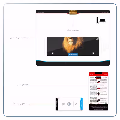 برچسب پوششی ماهوت مدل Lion مناسب برای تبلت سامسونگ Galaxy Tab S2 9.7 2015 T815