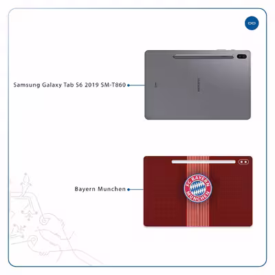 برچسب پوششی ماهوت مدل Bayern-Munchen مناسب برای تبلت سامسونگ Galaxy Tab S6 2019 SM-T860
