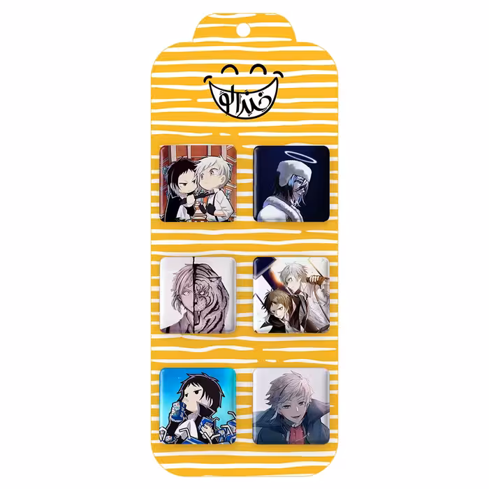 پیکسل خندالو مدل انیمه سگ های ولگرد بانگو کد 806B مجموعه 6 عددی