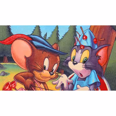 فرش ماشینی افرند مدل تام و جری کد 123