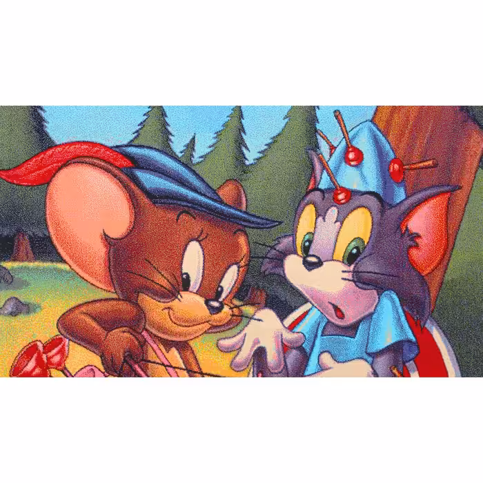 فرش ماشینی افرند مدل تام و جری کد 123