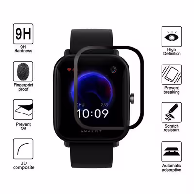 محافظ صفحه نمایش وایت ولف مدل W-PWM مناسب برای ساعت هوشمند امیزفیت Amazfit Bip U Pro 