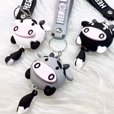 جاکلیدی مدل سیلیکونی طرح گاو فانتزی کد 50