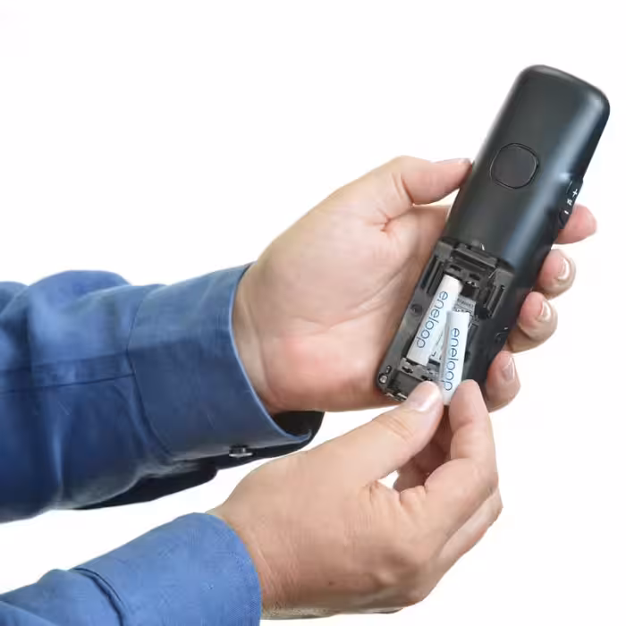  باتری نیم قلمی قابل شارژ تلفن بی سیم پاناسونیک مدل eneloop/BK-4MCCE بسته 2 عددی