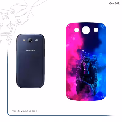 برچسب پوششی ماهوت مدل Smoke Rainbow Digital Art 2 مناسب برای گوشی موبایل سامسونگ Galaxy S3 Neo