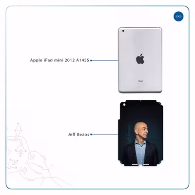 برچسب پوششی ماهوت مدل Jeff Bezos مناسب برای تبلت اپل iPad mini 2012 A1455