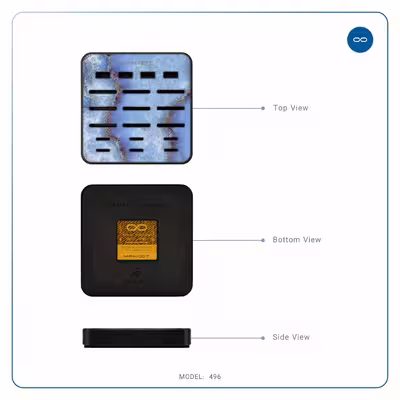 نظم دهنده فضای ذخیره سازی ماهوت مدل Blue-Ocean-Marble-496 مناسب برای فلش و مموری کارت