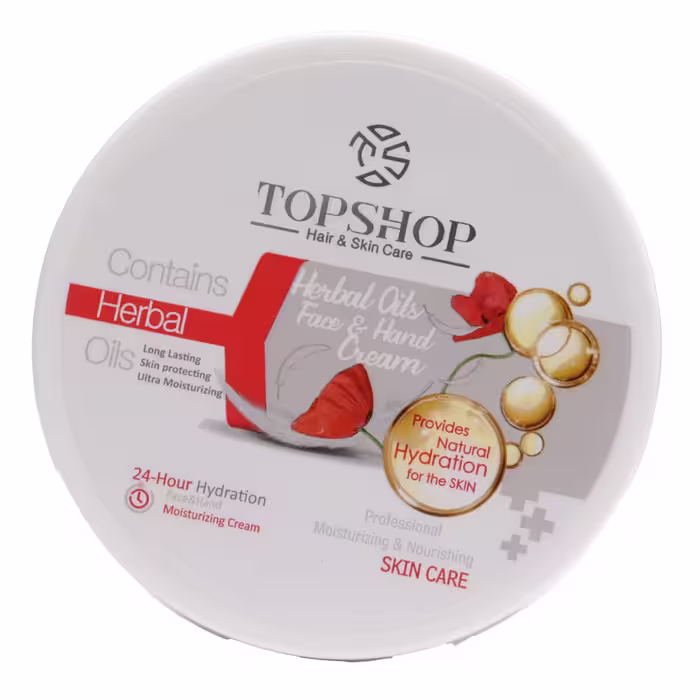 کرم مرطوب کننده تاپ شاپ مدل روغن گیاهی حجم 200 میلی لیتر بسته 2 عددی