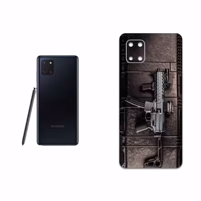 برچسب پوششی ماهوت مدل Gun مناسب برای گوشی موبایل سامسونگ Galaxy Note 10 Lite