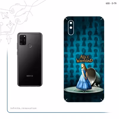 برچسب پوششی ماهوت مدل Alice in Wonderland مناسب برای گوشی موبایل آنر 9A