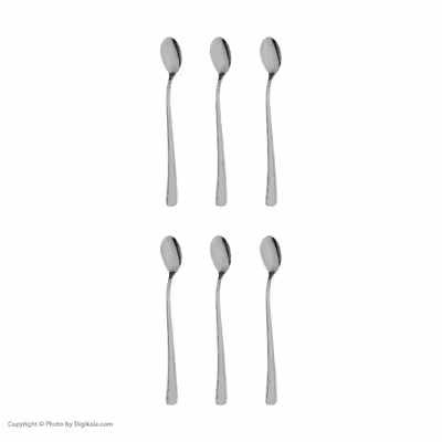 قاشق شربت خوری صنایع استیل ایران مدل مونزا بسته 6 عددی