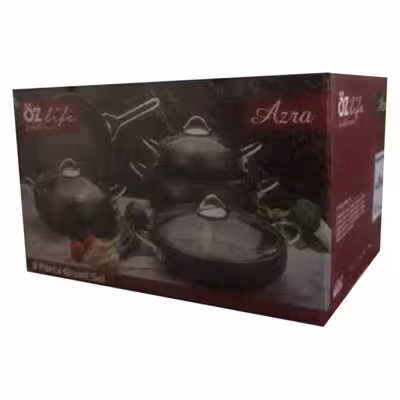 سرویس پخت و پز 9 پارچه اوزلایف مدل Azra کد 6077