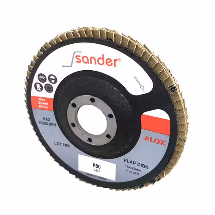 مجموعه 10 عددی سنباده فلاپ دیسک ساندر کد ALOX-P80