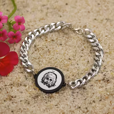 دستبند ناکسیگو مدل آلبرت انیشتین کد BZ7595