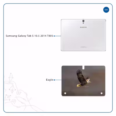 برچسب پوششی ماهوت مدل Eagle مناسب برای تبلت سامسونگ Galaxy Tab S 10.5 2014 T805
