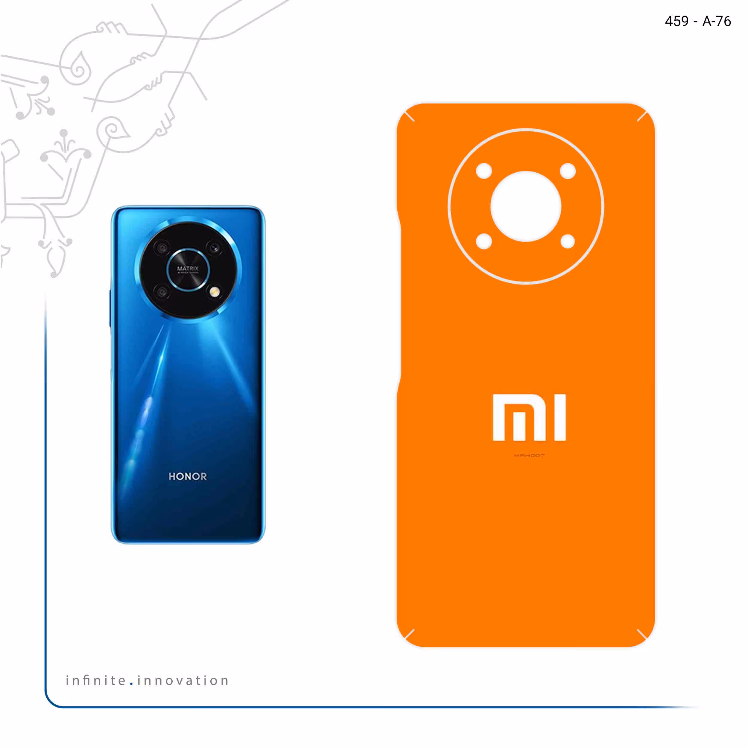 برچسب پوششی ماهوت مدل Xiaomi مناسب برای گوشی موبایل آنر X9 5G