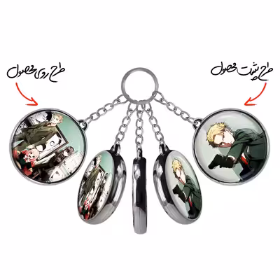 جاکلیدی خندالو مدل  لوید فورجر و خانواده فورجر انیمه اسپای ایکس فمیلی طرح دوطرفه کد 1767117673