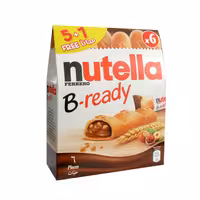 شکلات بیسکویتی بی ردی نوتلا بسته 6 عددی