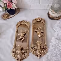 شمعدان دیواری مدرن کلاسیک مجموعه دو عددی