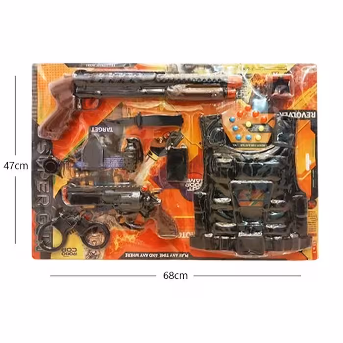 اسباب بازی ست پلیسی مجموعه جلیقه دار  (جلیقه پلیس)