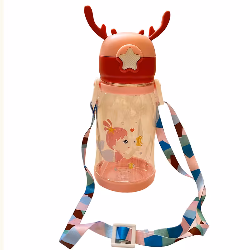 قمقمه کودک مدل پری دریایی گنجایش 0.5 لیتر