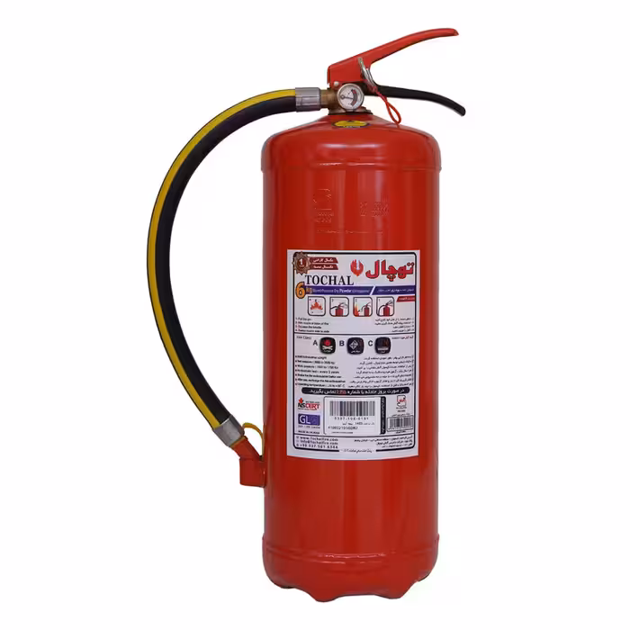 کپسول اتش نشانی پودر و گاز توچال مدل bc وزن 6 کیلوگرم | کالا مکس