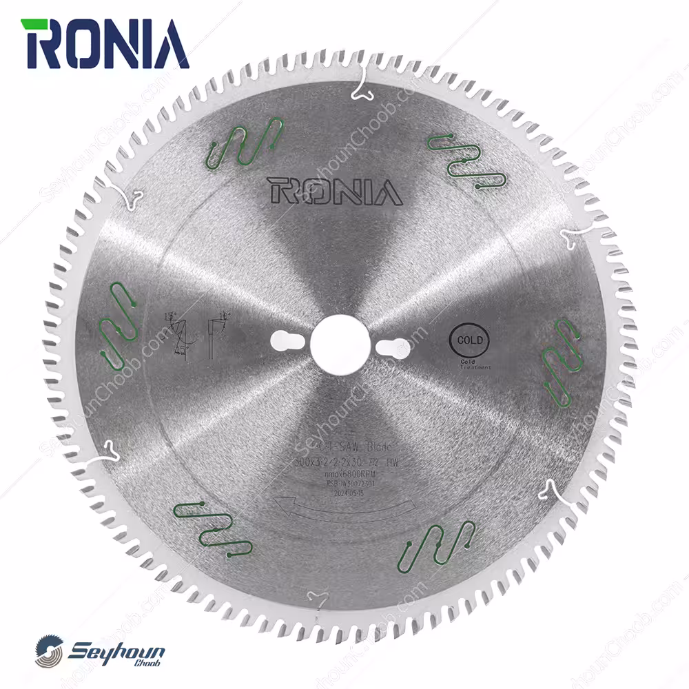 تیغ اره الماسه چوب بر قطر 30 سانتی متر 72 دندانه با شفت 30 ضخامت 3.2 رونیا مدل RSB-IW3007230T