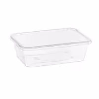 ظرف مایکروویوی 760 شفاف طب پلاستیک (200 عدد)