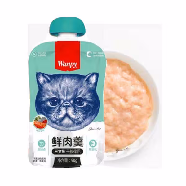 پودینگ گربه ونپی طعم ماهی سالمون 90 گرم