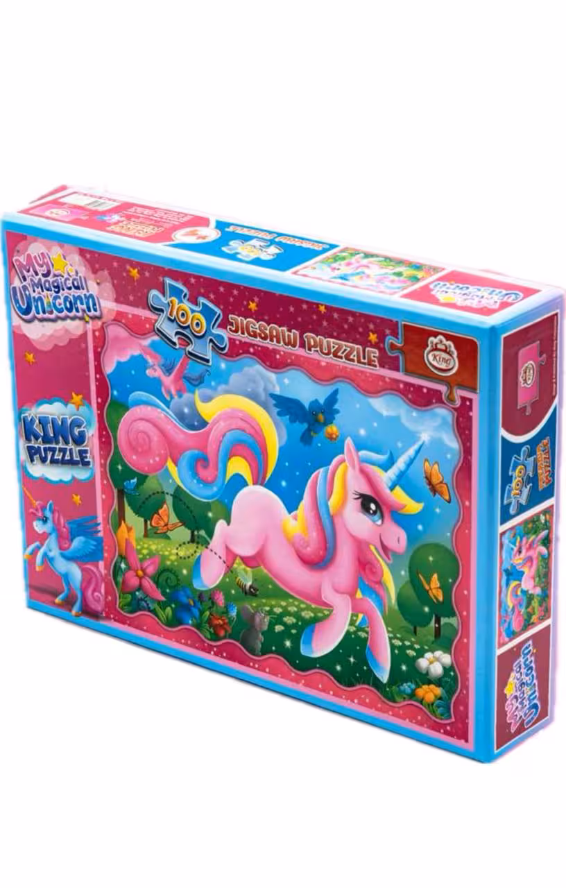 پازل 100 قطعه یونیکورن در رنگین کمان