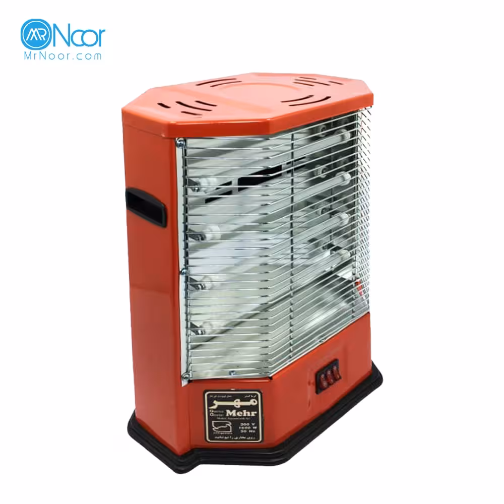 بخاری برقی چهارشعله فن دار 1500 وات مهر - مستر نور
