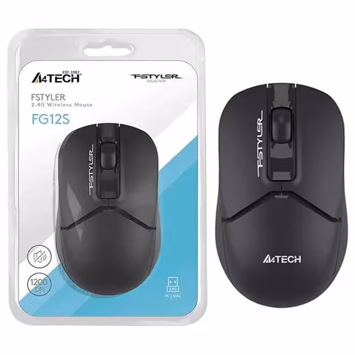 موس وایرلس بی صدا ای فورتک مدل FG12S