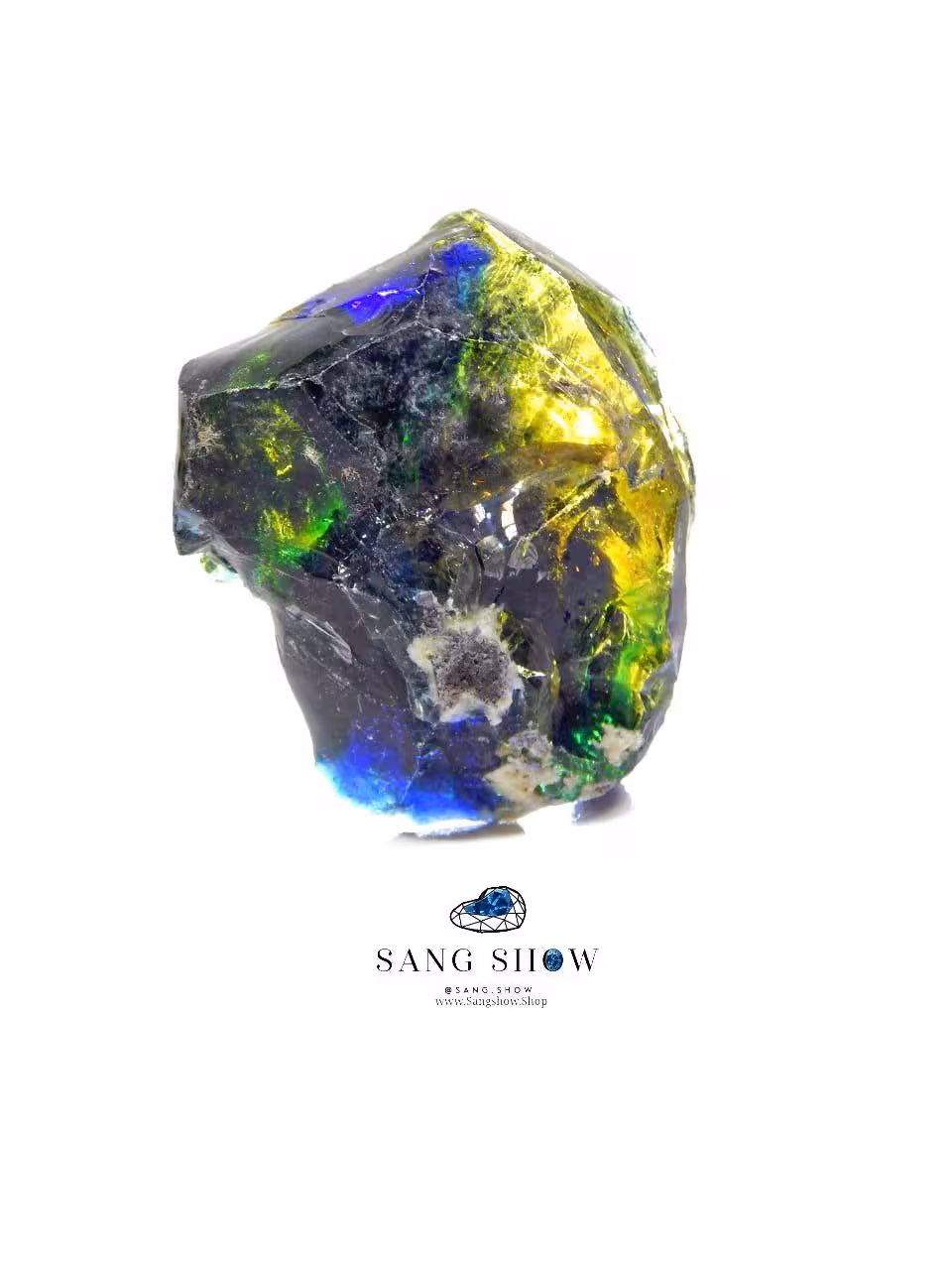 ابسیدین رنگین کمانی راف نمونه استثنایی و اصل و معدنی S1715