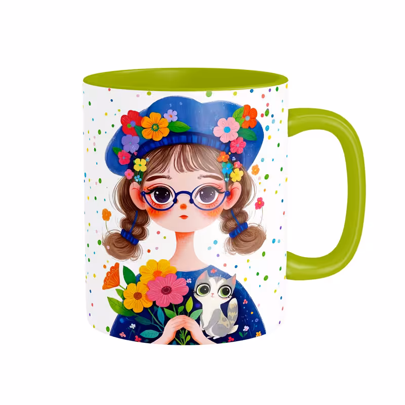 ماگ طرح دختر کد 0142