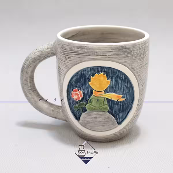 ماگ دستساز برجسته طرح شازده