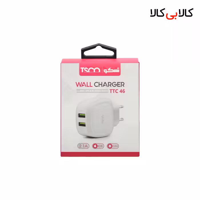 شارژر دیواری تسکو مدل TTC 46 به همراه کابل تبدیل microUSB