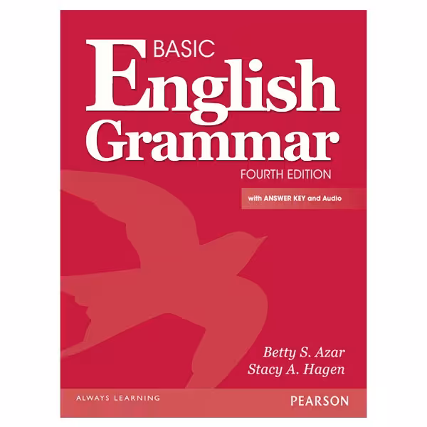 Basic English Grammar 4th کتاب زبان گرامر بتی آذر قرمز ویرایش چهارم سیاه سفید