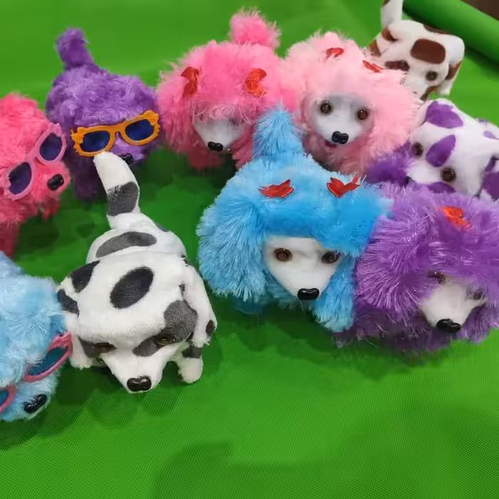 اسباب بازی سگ رباتیک باطری خور راه رونده با کیفیت خوب