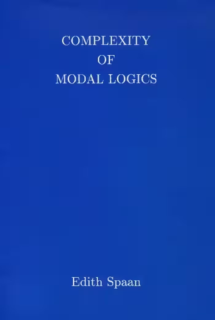 خرید و دانلود نسخه کامل کتاب Complexity of Modal Logics [PhD Thesis]