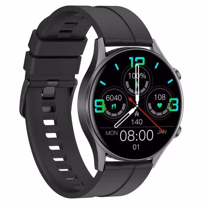 ساعت هوشمند گرین لاین مشکی ضد آب با6ماه گارانتی تعویض مدل green lion infinite