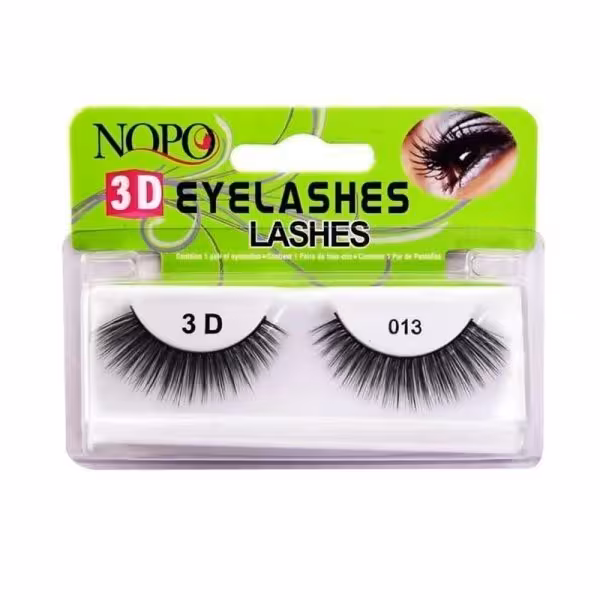 مژه مصنوعی نوپو شماره 013 مدل سه‌بعدی الیاف طبیعی (یک جفتی)